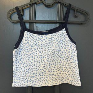 Women's Blue Crop-top